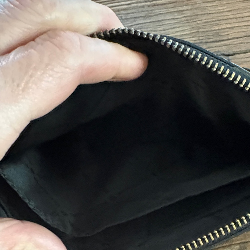 Michael Kors Black Leather Studded Wristlet Pouch - Picture 4 of 5